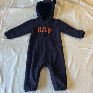 GAP Dark Blue Infant Hooded Jumpsuit Bunting Bag